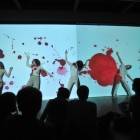 Zeesy Powers, TOTAL PANIC, November 12, 2010, Performance with animation and sound, documentation by Henry Chan