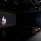 Jannicke Laker, <em>Running Woman<em>, HD Video, 2006. Installation View. Documentation by Morris Lum.
