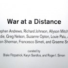 detail of wall text, <em>War at a Distance</em>, 2009