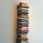 Eric Baudelaire, <em>Not yet titled</em>, stacked books, sound recording, 2010